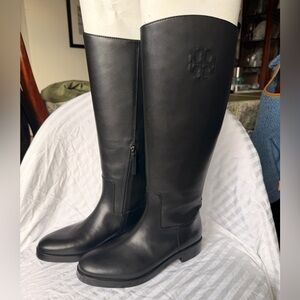 Black Knee-High Tory Burch Boots